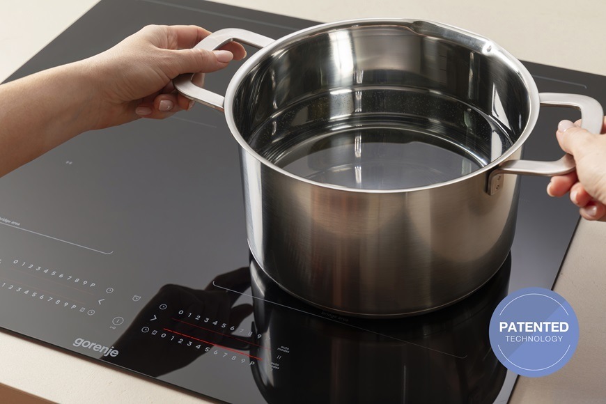 Indukční varná deska Gorenje G600 GI6432BXWF černá Indukční varná deska Gorenje GI6432BXWF, spojení dvou varných zón v jednu velkou