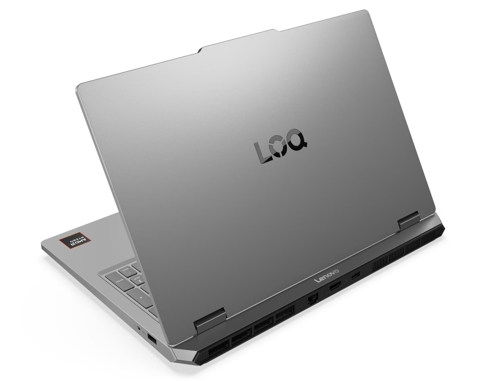 Pooteřený notebook Lenovo LOQ Essential 15ARP11 zezadu
