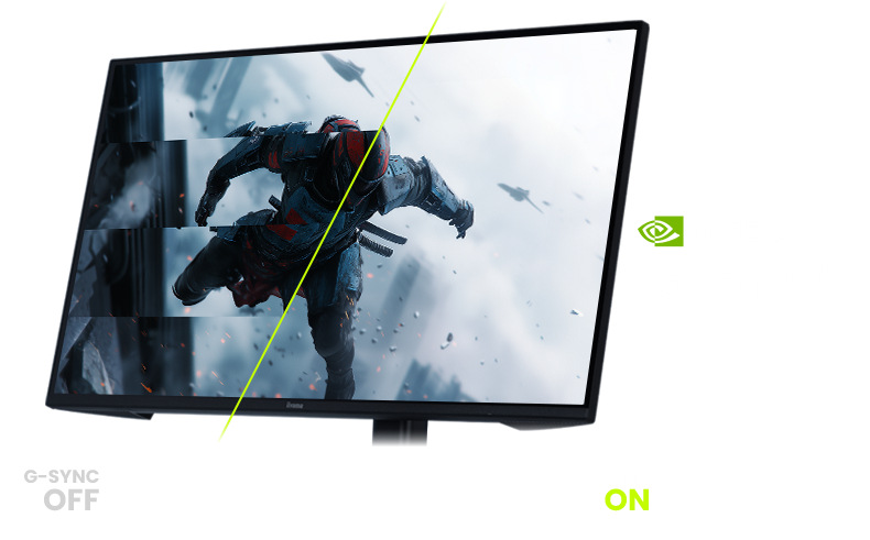 Herní monitor IIYAMA G-Master GB2591HSU-B1 černý Herní monitor IIYAMA G-Master GB2591HSU-B1 omezuje trhání a cukání, takže obraz a každý pohyb působí plynuleji.