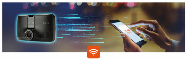 Autokamera Mio MiVue 733 WIFI GPS (s parkovacím režimem) černá