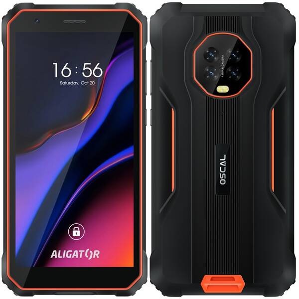 Mobilní telefon Aligator Oscal S60 Pro černý/oranžový