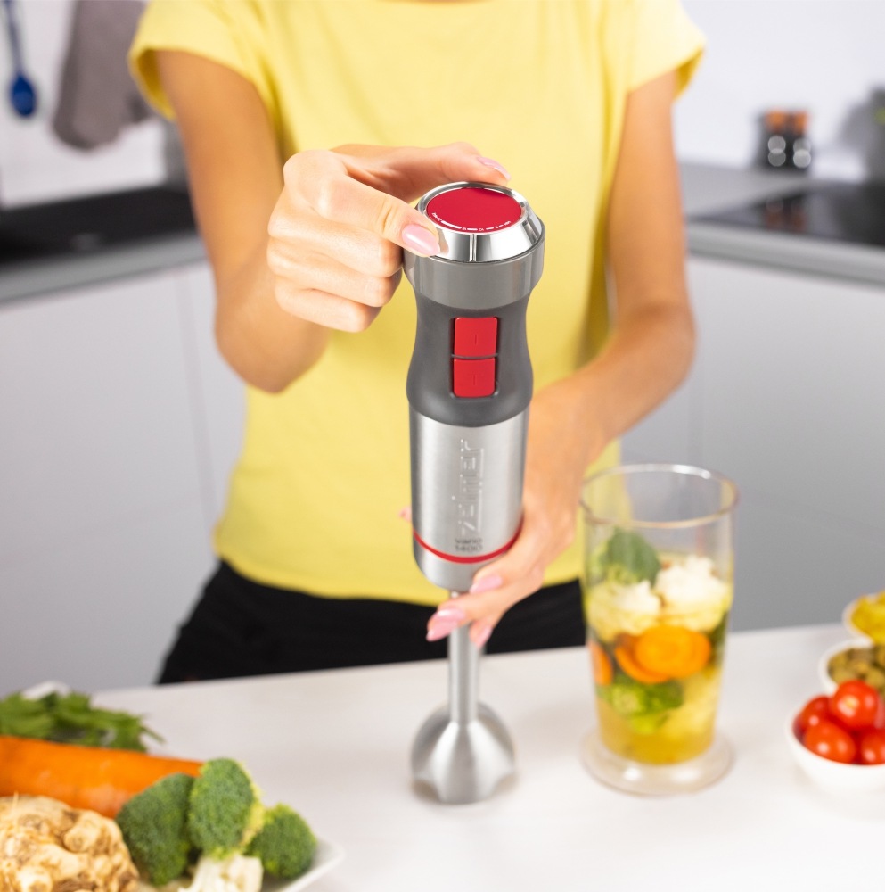 Ponorný mixér Zelmer ZHB4650 stříbrný/červený Ponorný mixér Zelmer ZHB4650 stříbrný/červený