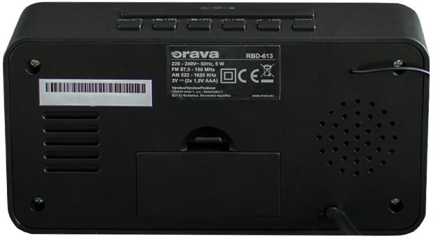 Radiobudík Orava RBD-613, černý