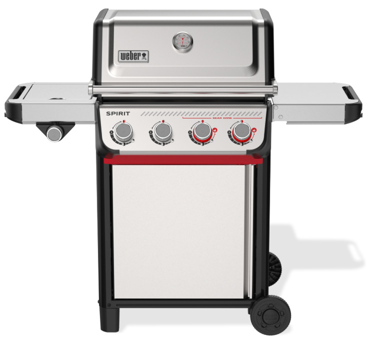 Plynový gril Weber Spirit S-435 s ovládacími knoflíky a digitálním teploměrem