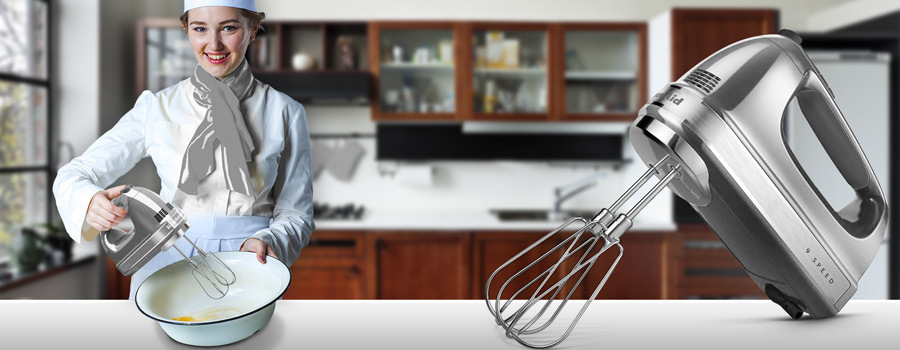 Ruční šlehač KitchenAid P2 5KHM9212ECU stříbrný