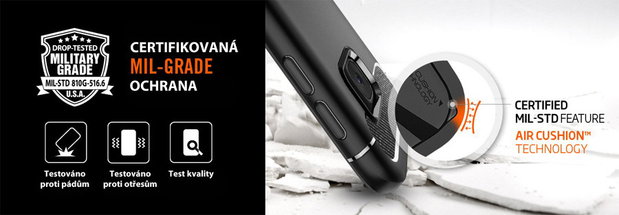 Kryt na mobil Spigen Rugged Armor na Apple iPhone 7 černý