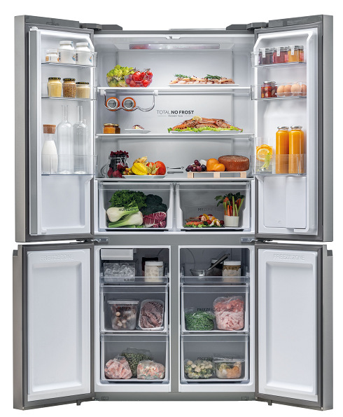 Americká lednice Haier HTF-520IP7 stříbrná
