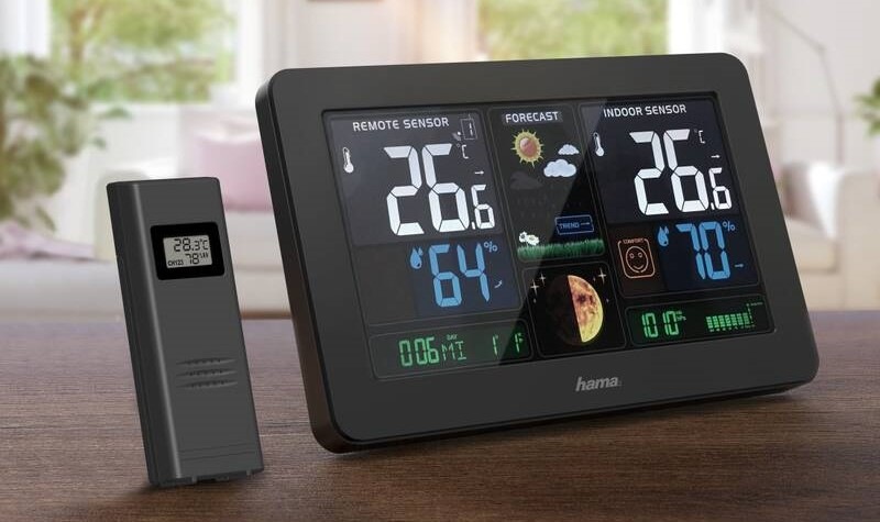Meteorologická stanice Hama Premium černá Meteorologická stanice Hama Premium černá