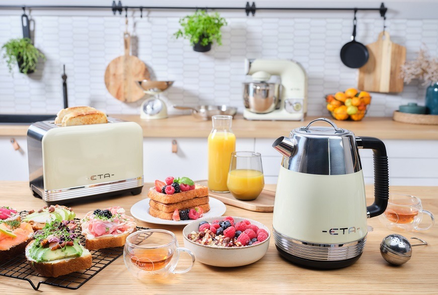 Snídaňový set ETA Storio topinkovač + konvice, béžová