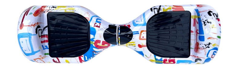 Hoverboard Kolonožka® Lite crazy bílý Hoverboard Kolonožka® Lite crazy white z přední strany