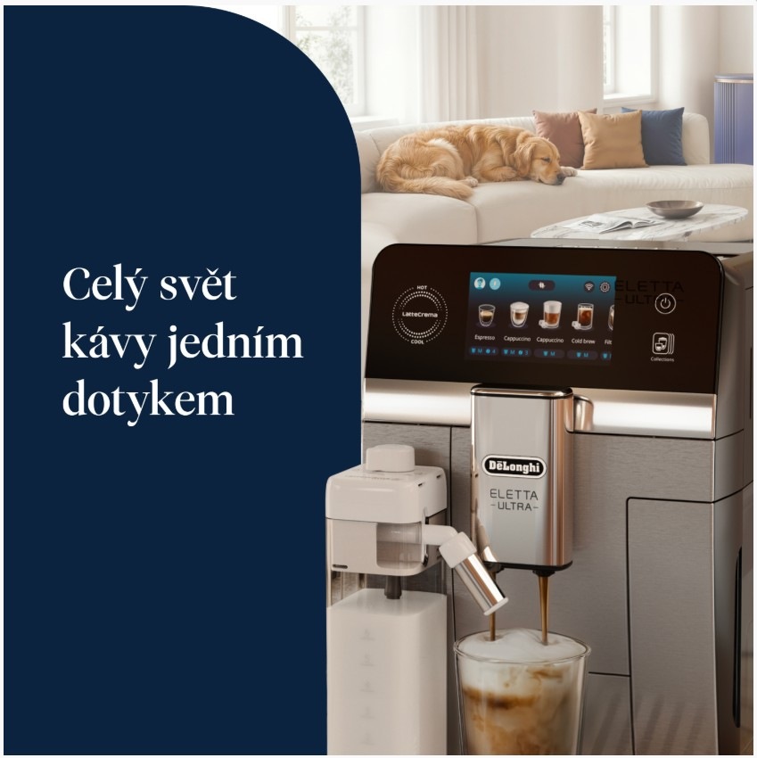 Kávovar De'Longhi se ovládá jedním dotykem