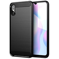 Kryt na mobil WG Carbon na Xiaomi Redmi 9A černý Kryt na mobil WG Carbon na Xiaomi Redmi 9A