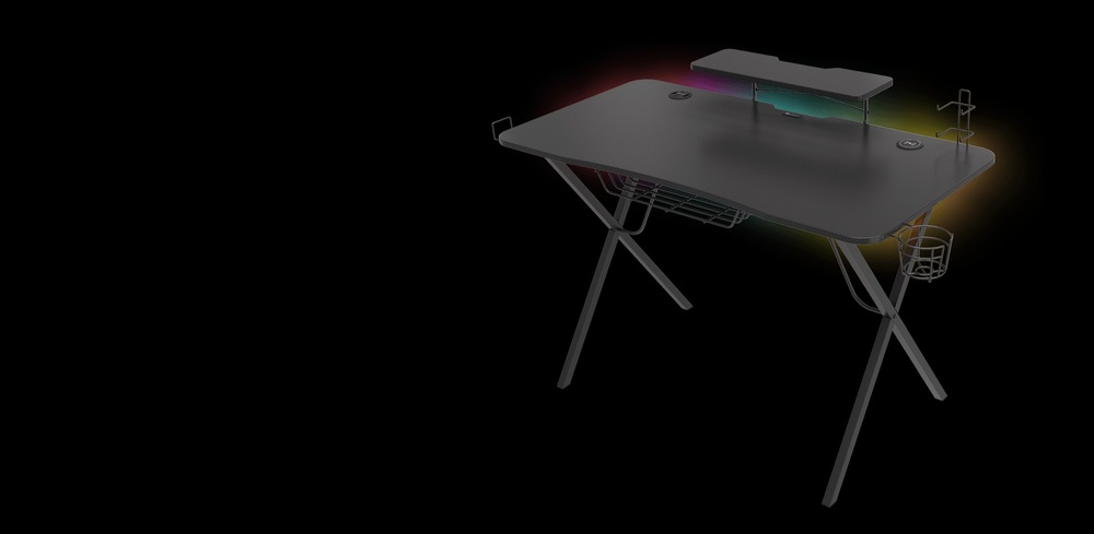 Herní stůl Genesis HOLM 300 RGB černý Genesis HOLM 300 RGB
