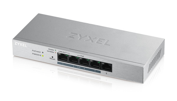 Switch ZyXEL GS1200-5HP v2 stříbrný