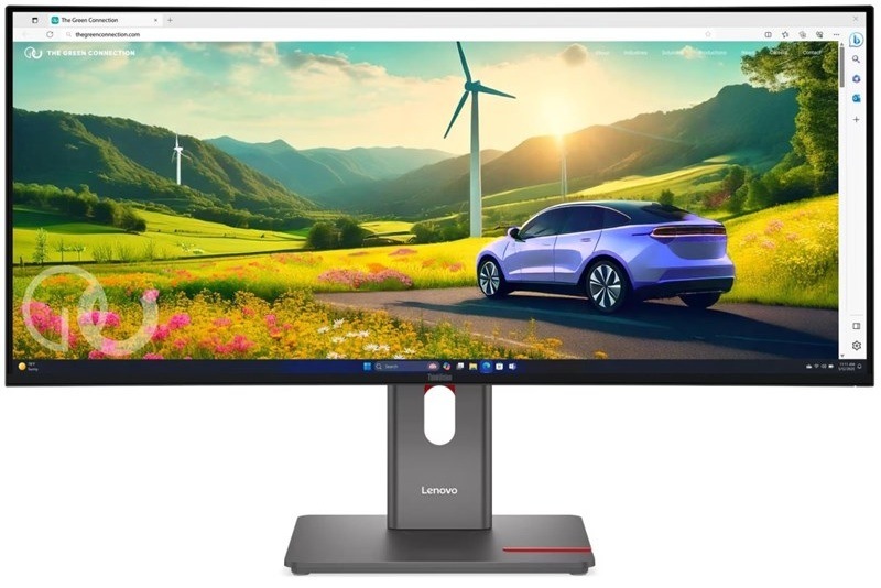 Prohnutý monitor Lenovo ThinkVision P34WD-40, černá barva