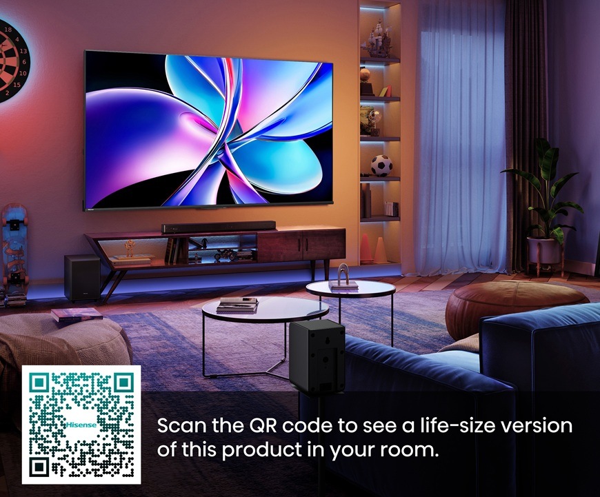 Hisense TV 85E7Q PRO, v domácnosti
