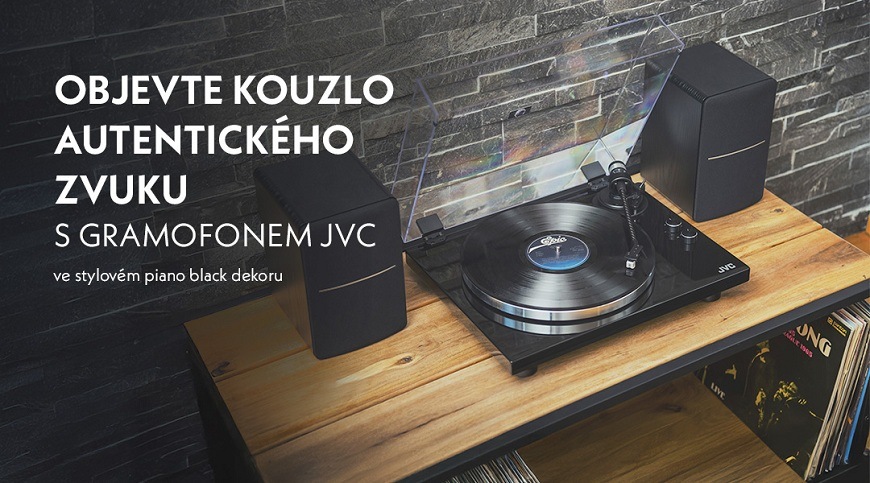 Gramofon JVC AL-E534B černý