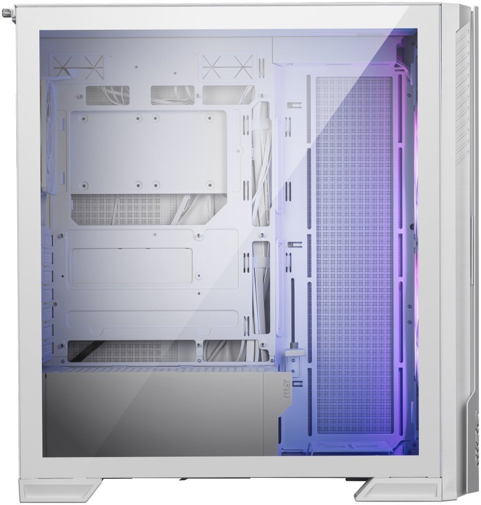 Case MSI MPG Velox 300R Airflow PZ v bočním pohledu detailně