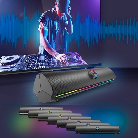 Reproduktor YENKEE YSP 1002 RGB SPARK černý