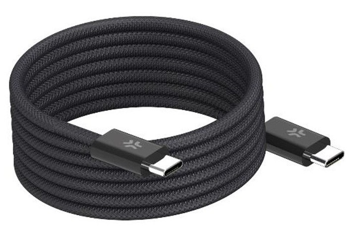 Datový kabel Celly s výkonem až 60 W, černá barva