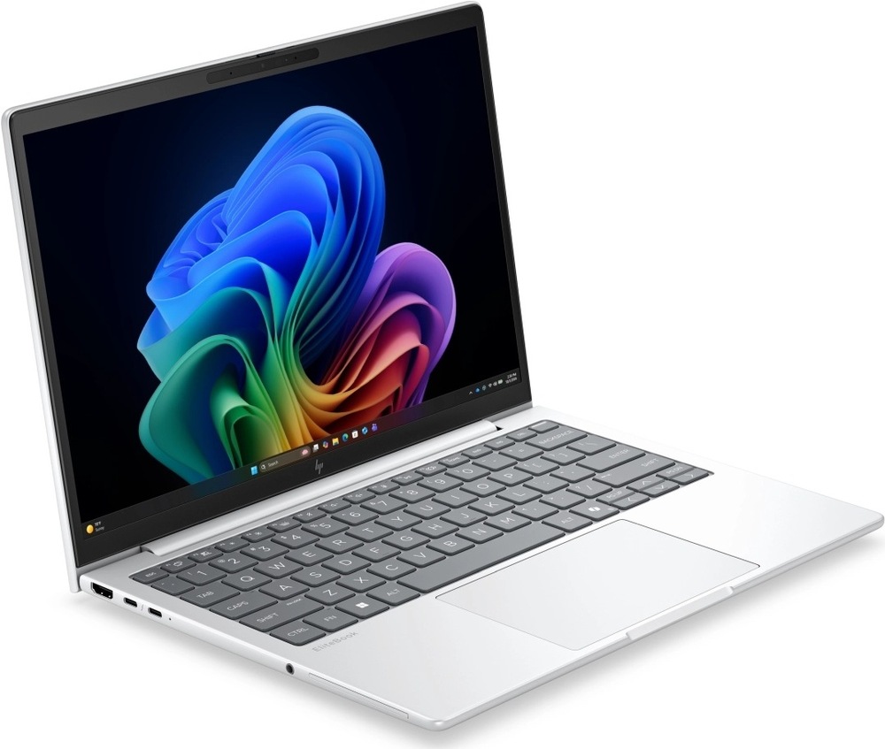 Pohled šikmo ze strany na notebook HP EliteBook 8 G2i s dlouhou výdrží baterie