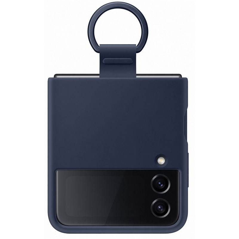 Kryt na mobil Samsung Galaxy Z Flip4 Silicone Cover with ring - navy