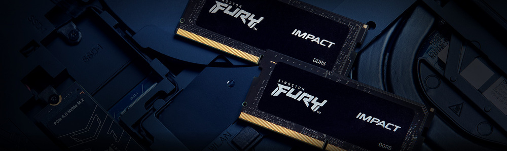 Operační paměť Kingston FURY Impact 16GB DDR5 4800MHz CL38 SO-DIMM Kingston FURY Impact DDR5