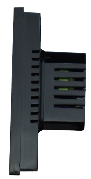 Boční konstrukce termostatu Elektrobock PT740B-NP WiFi pro nástěnnou montáž