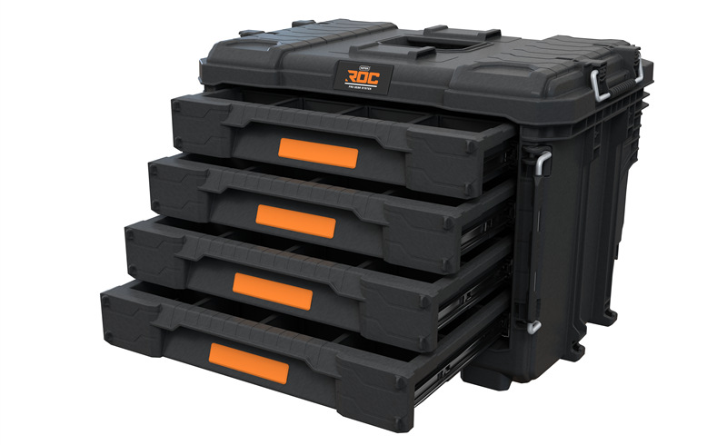 Box na nářadí Keter ROC Pro Gear 262661 Box na nářadí Keter ROC Pro Gear 262661 nabízí řadu hlubokých XL zásuvek s předním zámkem