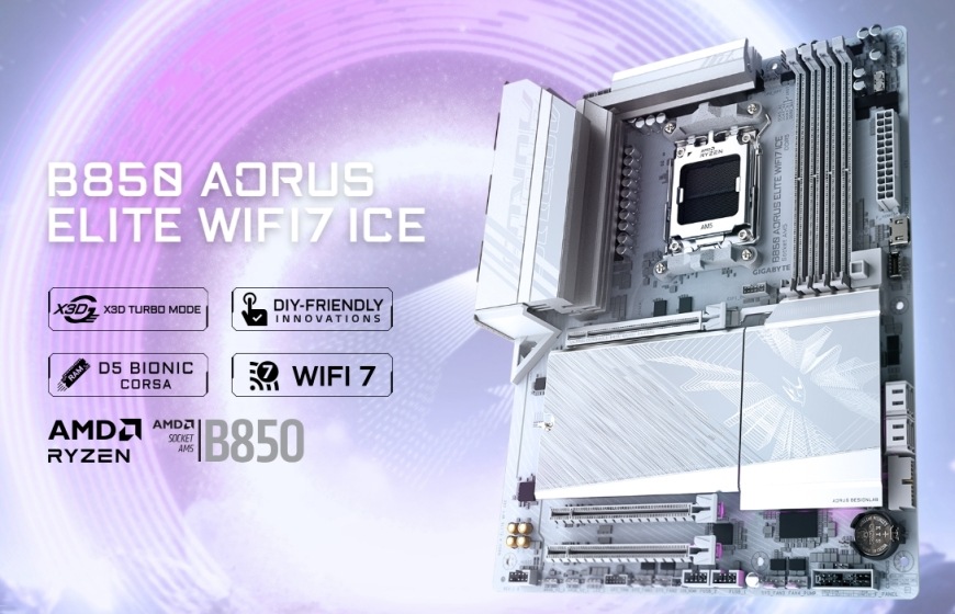 Základní deska GIGABYTE B850 AORUS ELITE WF7 ICE Základní deska GIGABYTE B850 AORUS ELITE WF7 ICE