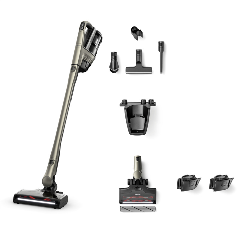 Tyčový vysavač Miele Triflex HX3 Hardfloor Casa šedá Tyčový vysavač Miele Triflex HX3 Hardfloor s příslušenstvím