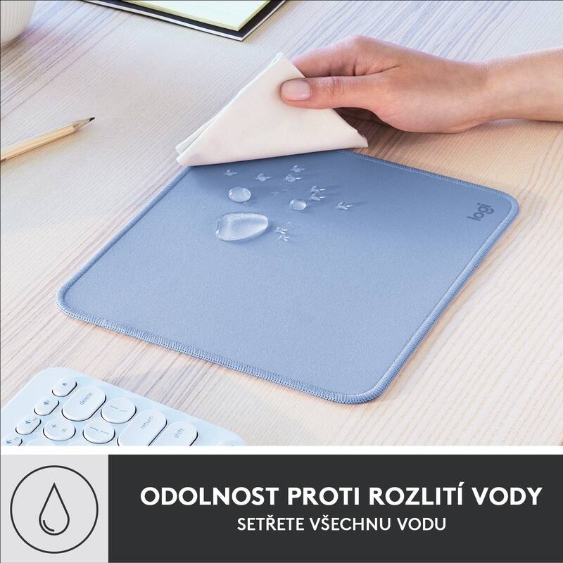 Podložka pod myš Logitech Mouse Pad Studio Series, 20 x 23 cm modrá