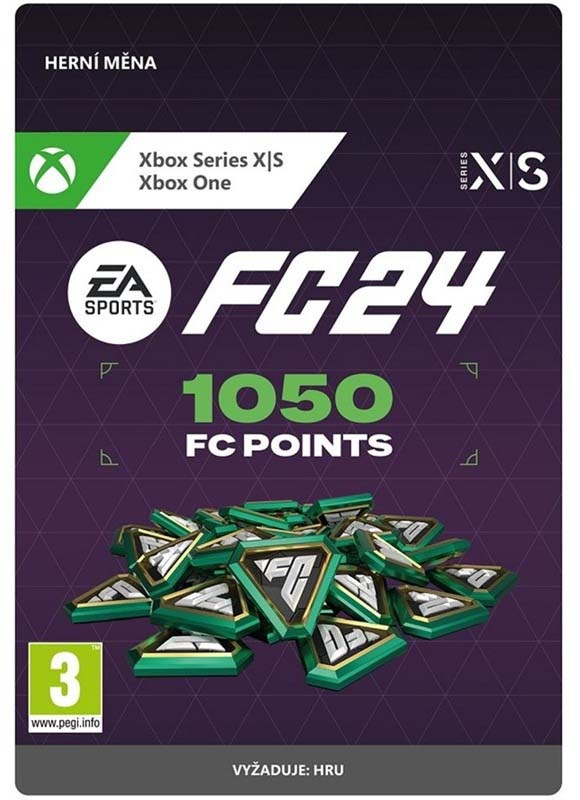 EA FC 24 - 1050 FC POINTS - elektronická licence EA FC 24 - 1 050 FC POINTS – elektronická licence, Xbox Series / Xbox One