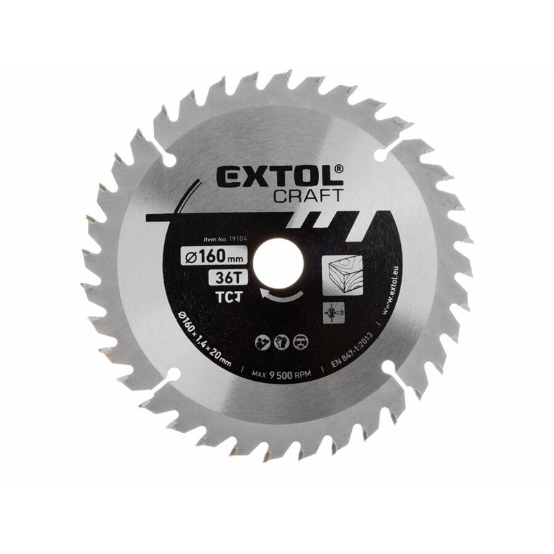 Kotouč pilový Extol Craft 19104 160x1,4x20mm, 36T