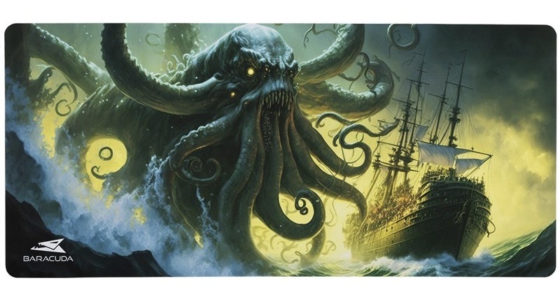 Podložka pod klávesnici a myš Baracuda DARKWATER, 75 × 35 cm