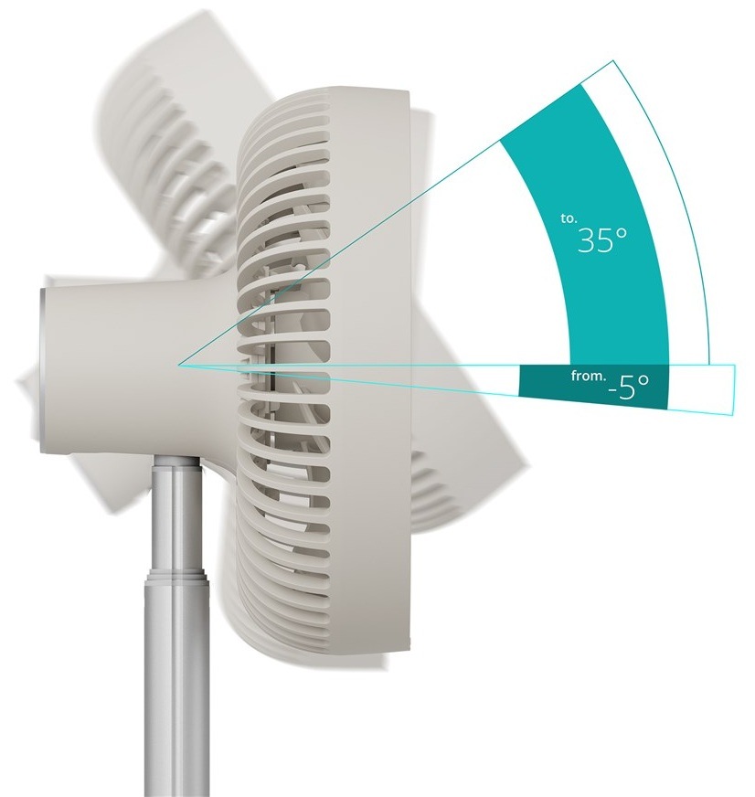 Ventilátor Duux DXCF92 Rize Flex, greige šedý DUXDXCF92_04