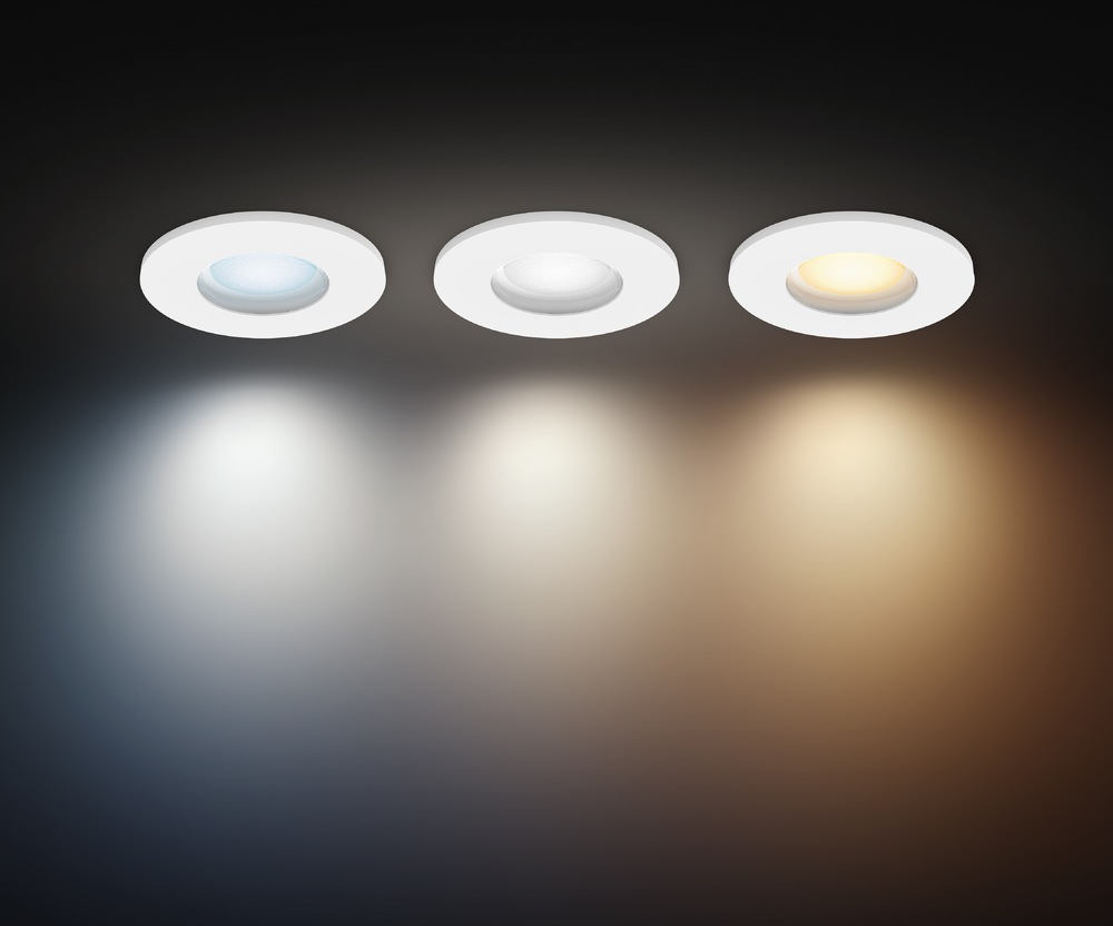 Vestavné svítidlo Philips Adore Hue, 3x 4,2W + 3x GU10, White Ambiance (3 ks) bílé Nasvětlení pomocí svítidel Philips Adore Hue