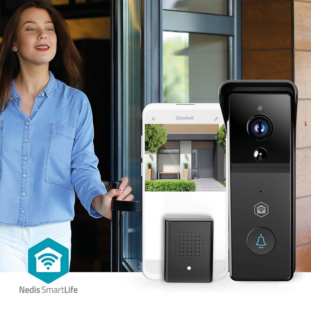 Videozvonek Nedis SmartLife WIFICDP21BK je kompatibilní s hlasovými asistenty 