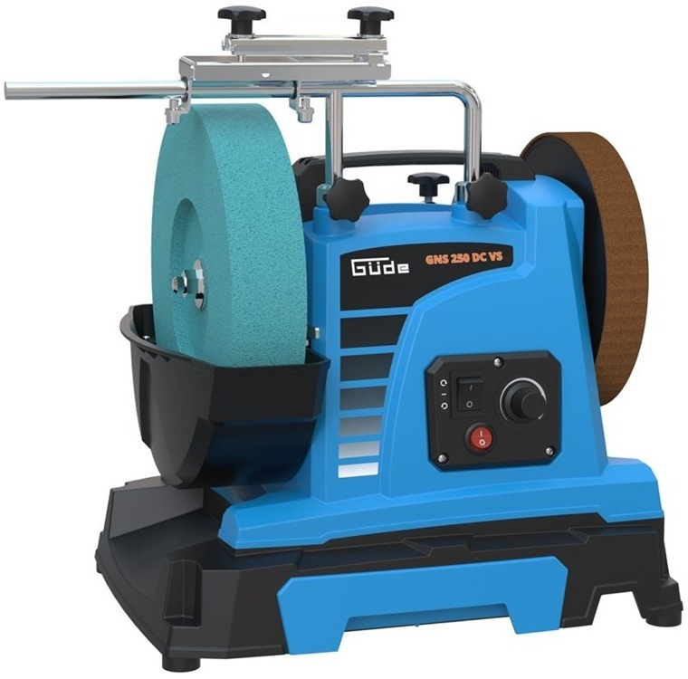 Kotoučová bruska Güde GNS 250 DC VS – pohled zepředu.