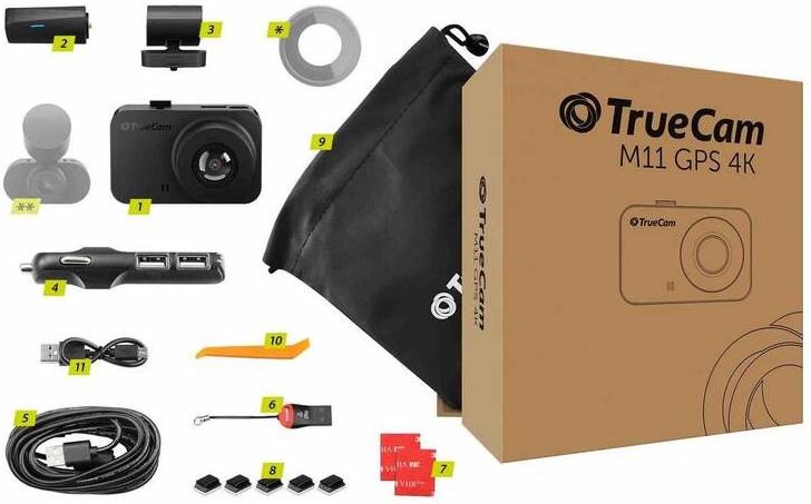 Autokamera TrueCam M11 GPS 4K černá