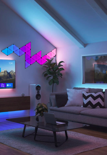 LED světlo Nanoleaf Shapes Ultra Black Triangles Expansion Pack 3 ks LED světlo Nanoleaf Shapes Ultra Black Triangles Expansion Pack 3 ks