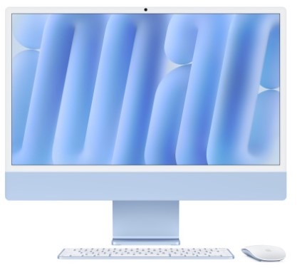 Počítač All In One Apple iMac 24" CTO M4 10× CPU 10× GPU, 32 GB, 512 GB - modrý CZ