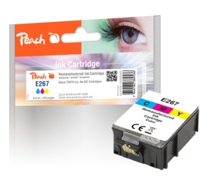 Inkoustová náplň Peach Epson 267, 210 stran vícebarevná