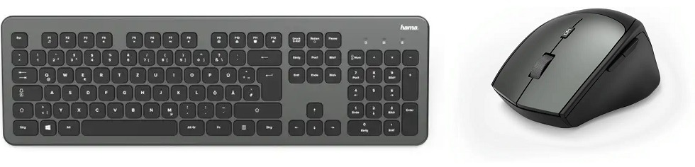 Klávesnice s myší Hama KMW-700 CZ/SK černá Hama KMW-700