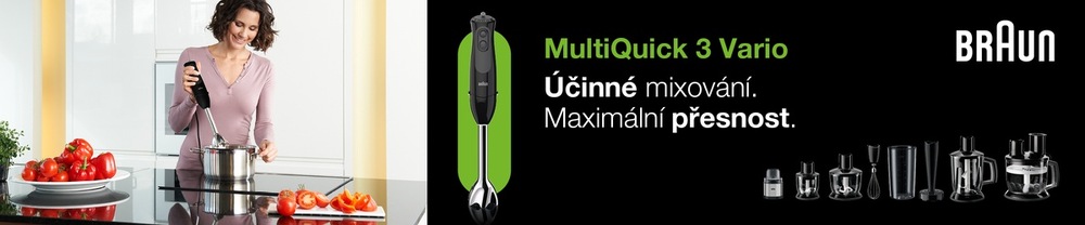 Ponorný mixér Braun Multiquick 3 MQ 3135 BK černý Ponorný mixér Braun MQ 3135 BK Multiquick 3