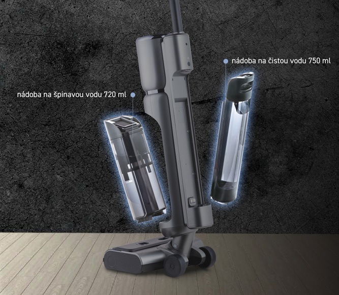 Čistič na tvrdé podlahy Thomas FloorCleaner Cordless šedý Čistič na tvrdé podlahy Thomas FloorCleaner Cordless šedý