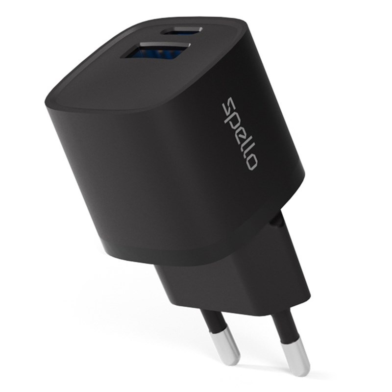 Nabíječka do sítě Spello by Epico ForceBoost GaN 20W 1x USB-A černá