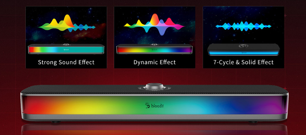 Soundbar A4Tech Bloody S10 bílé