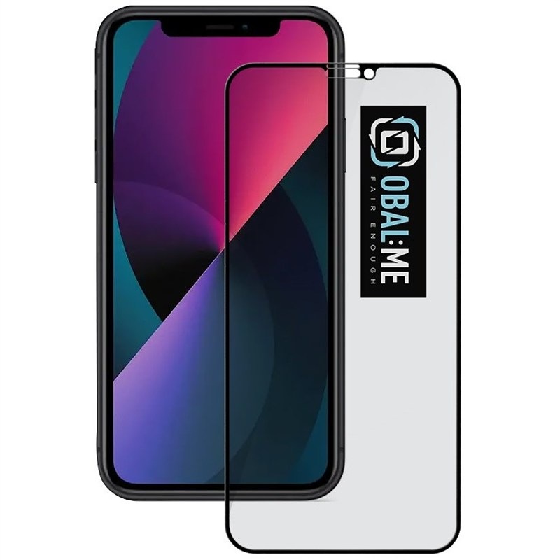 Tvrzené sklo Obal:Me Privacy 5D na Apple iPhone 11/XR - černé