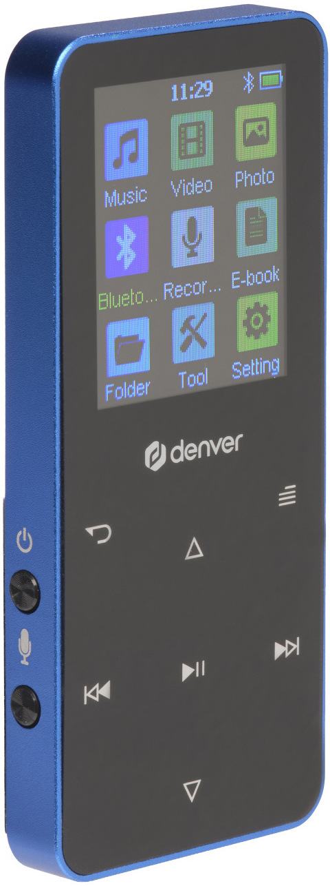 MP4 přehrávač Denver MP-1830 modrý MP4 přehrávač Denver MP-1830B, 4GB
